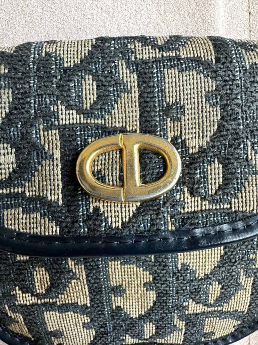 💙 Christian Dior Vintage Trotter Coin Pouch - Authentic